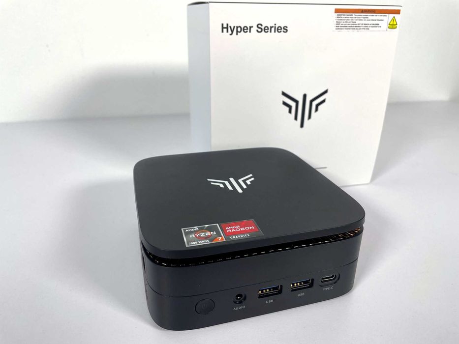 KAMRUI H1 Міні ПК - AMD Ryzen 7 7735HS, 16ГБ RAM + 512ГБ SSD, Windows 11 Pro