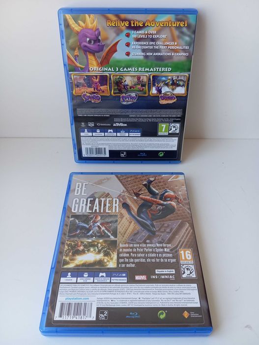 Spyro trilogia, Spider-Man, PS4 PlayStation 4 (retomo jogos)