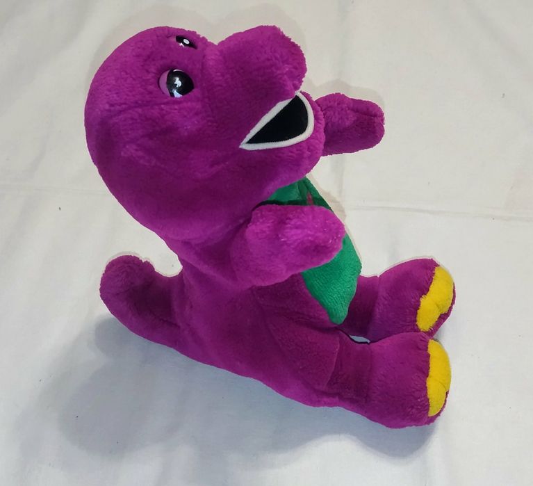 Игрушка. Плюшевая . Винтажная . Dakin Barney . Фиолетовый динозавр.