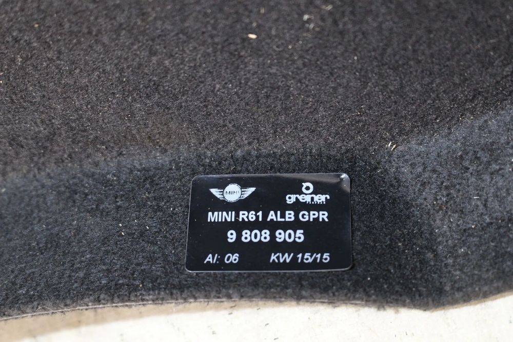Chapeleira / tampo da mala MINI Mini Paceman (R61)