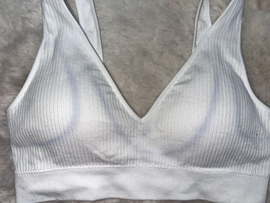 Primark biustonosz sportowy nowy biały S