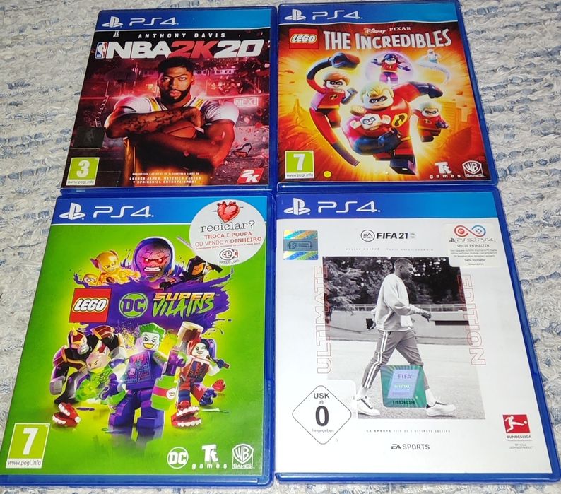 PS 4+2 comandos e 8 jogos