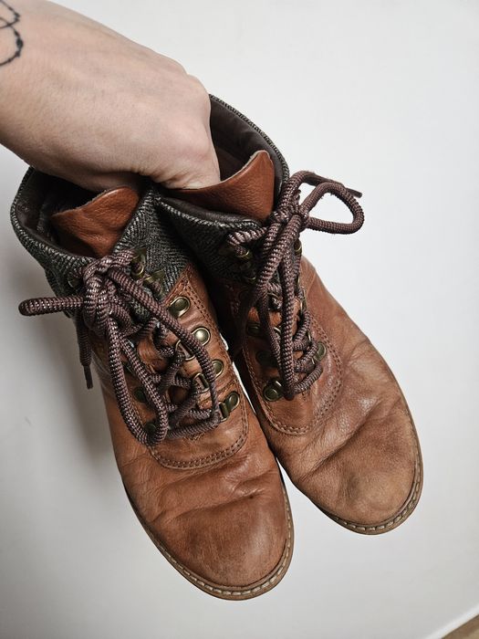 Botki skóra naturalna Jana