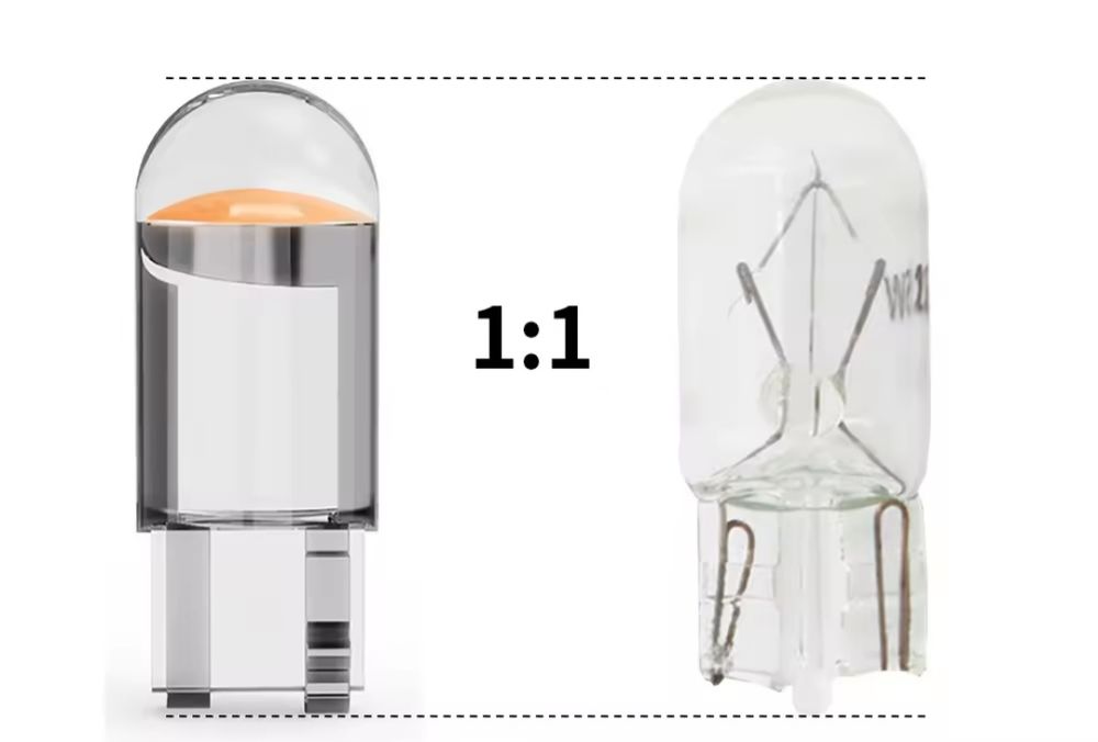 Żarówka LED W5W 12V biała czerwona niebieska komplet 2szt. Jasne!