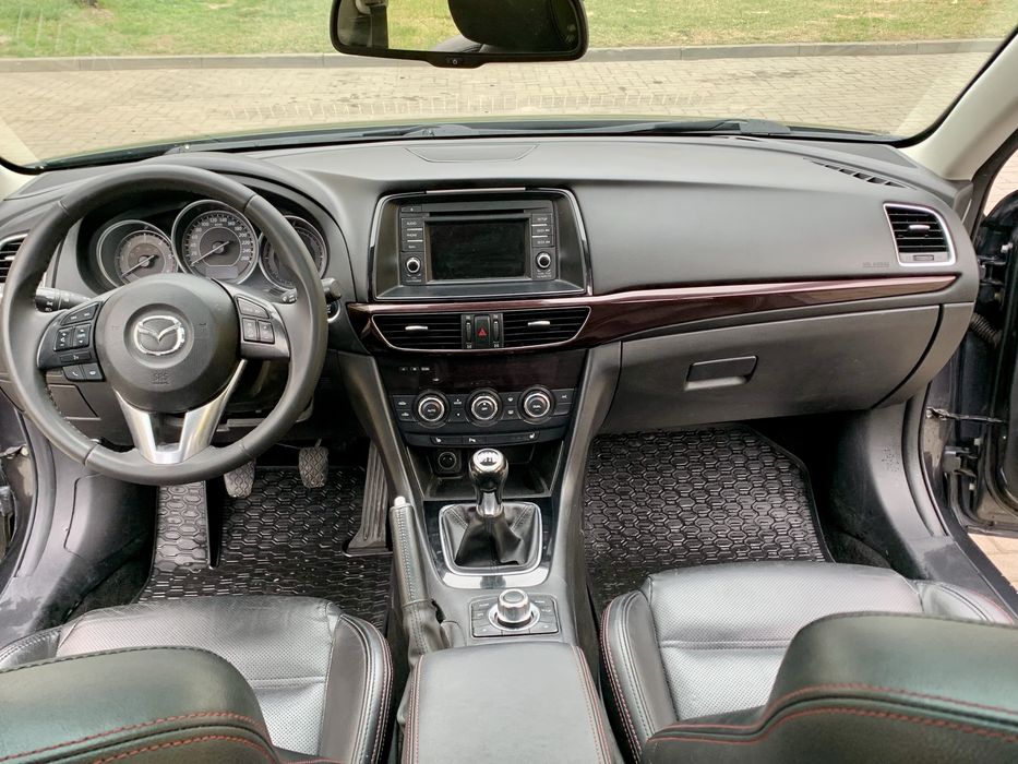 Mazda 6 2.2 D Manual Alu Clima Bixenon Skyactiv Full Czarne Skóry