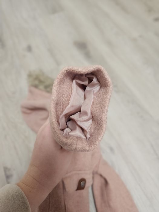 Тепле пальто zara kid's 18-24м для дівчинки