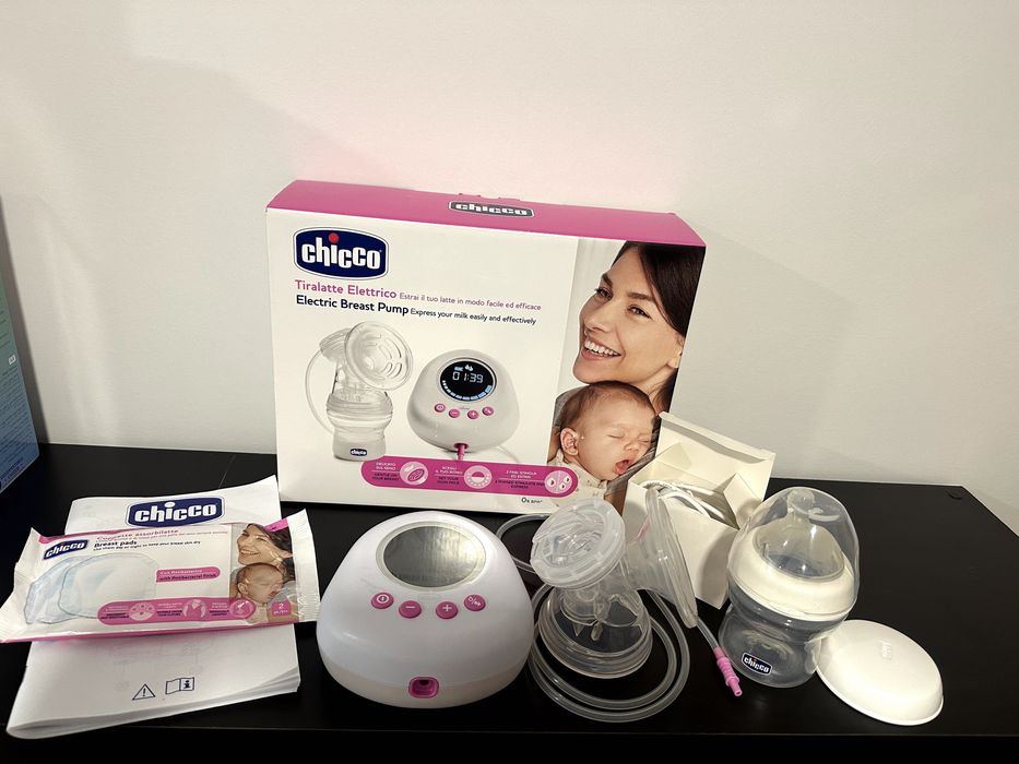 Bomba Elétrica Extratora de Leite Chicco NOVA + Oferta do Biberão
