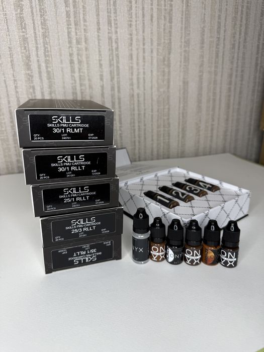 Набір для перманентного макіяжу Пігменти для брів пігменти губ міжвій