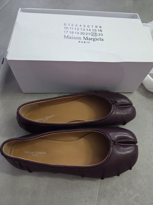 Maison margiela tabi baleriny damskie skórzane