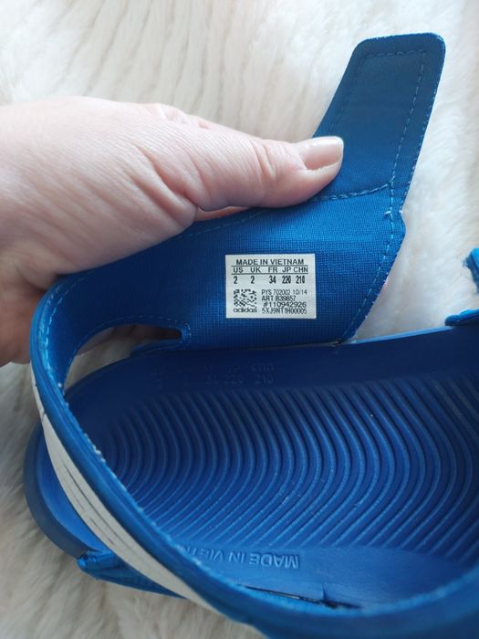 Sandały piankowe Adidas r. 34