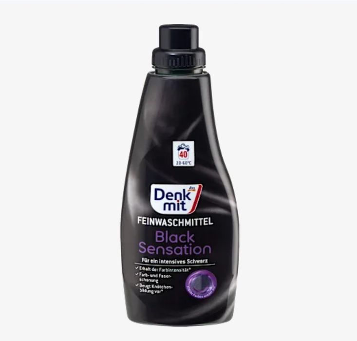 Denkmit гель для делікатного прання чорних та білих речей, 1000 мл