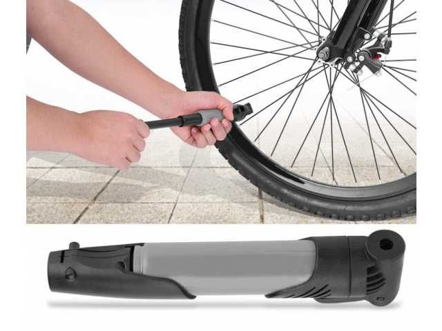 POMPKA ROWEROWA Teleskopowa RĘCZNA LEKKA + Uchwyt NA RAMĘ + Adaptery