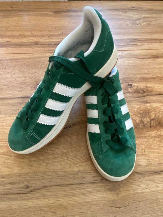 Adidas Campus оригінал зелені замшеві кросівки 47 розмір