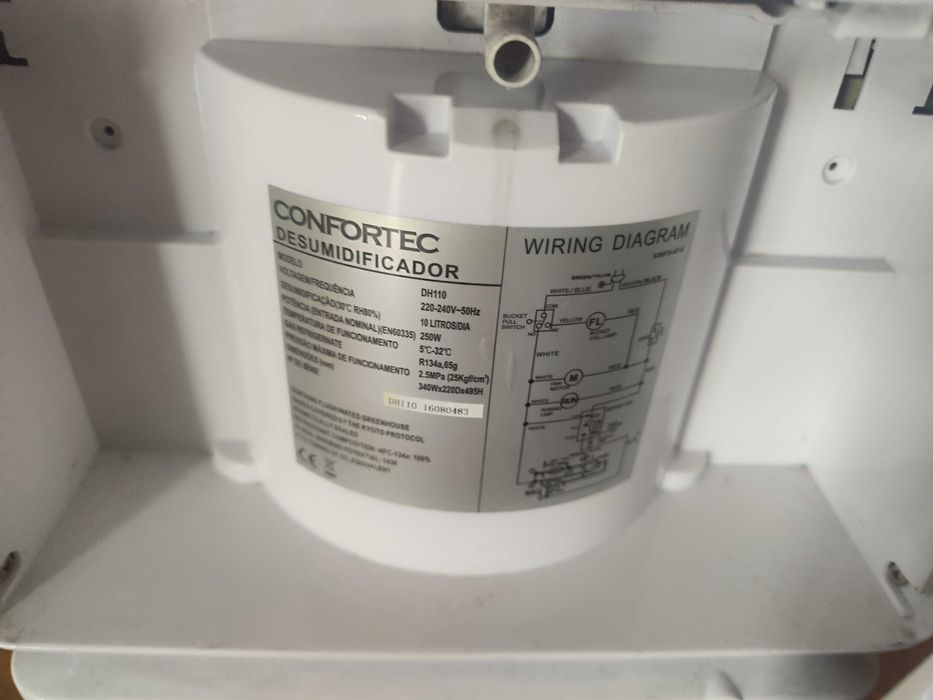 Desumidificador Confortec 250W 10L