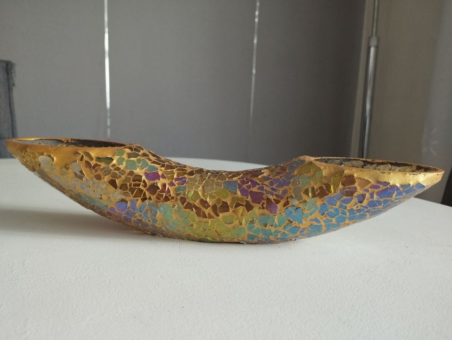 Wazon w kolorze zloto-teczowym