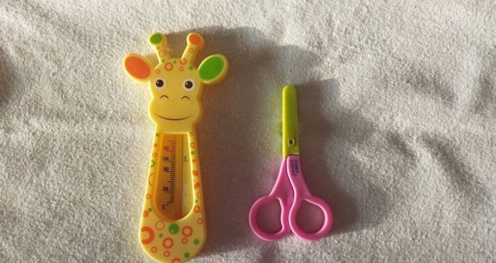 Ножиці дитячі термометр для купання/ножницы детские термометр для воды