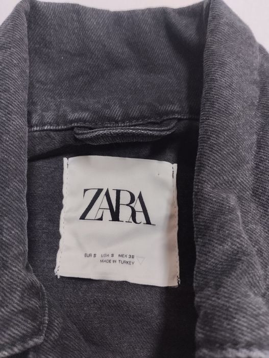ZARA kurtka jeansowa katana czarna 100% bawełna S