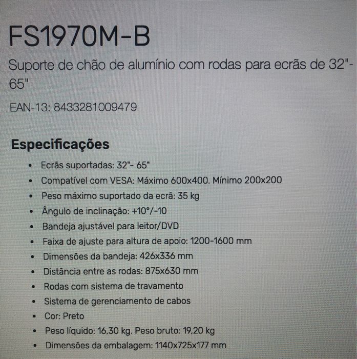 Suporte Monitor/Plasma