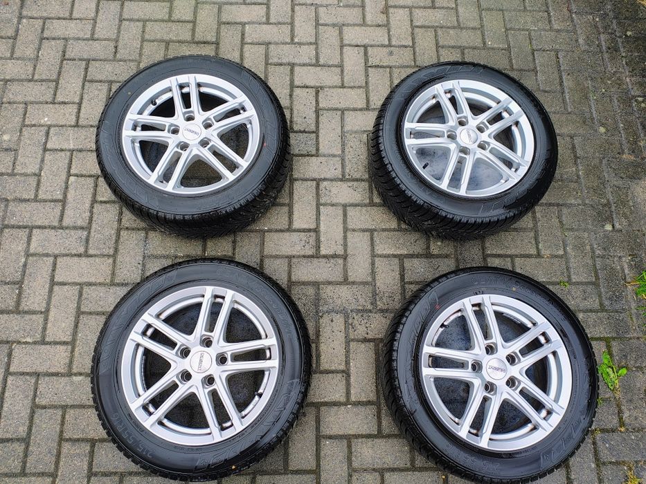 Felgi 16 cali alufelgi DEZENT TZ 7X16 5X112 ET40 + opony całoroczne wielosezonowe Ceat 215/55R16 Mercedes