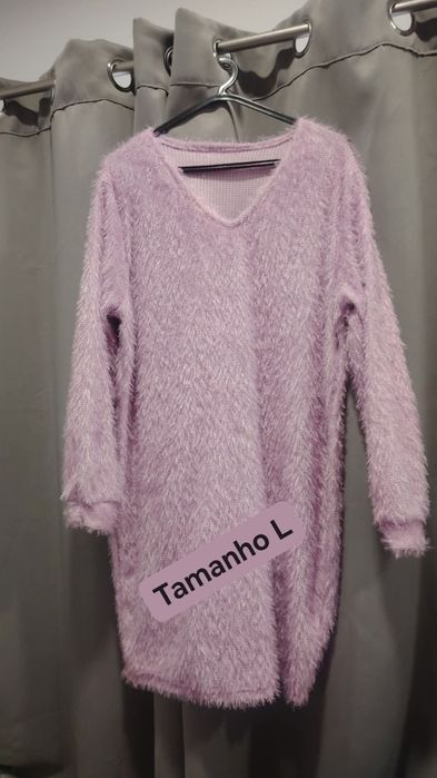 Camisola quente rosa