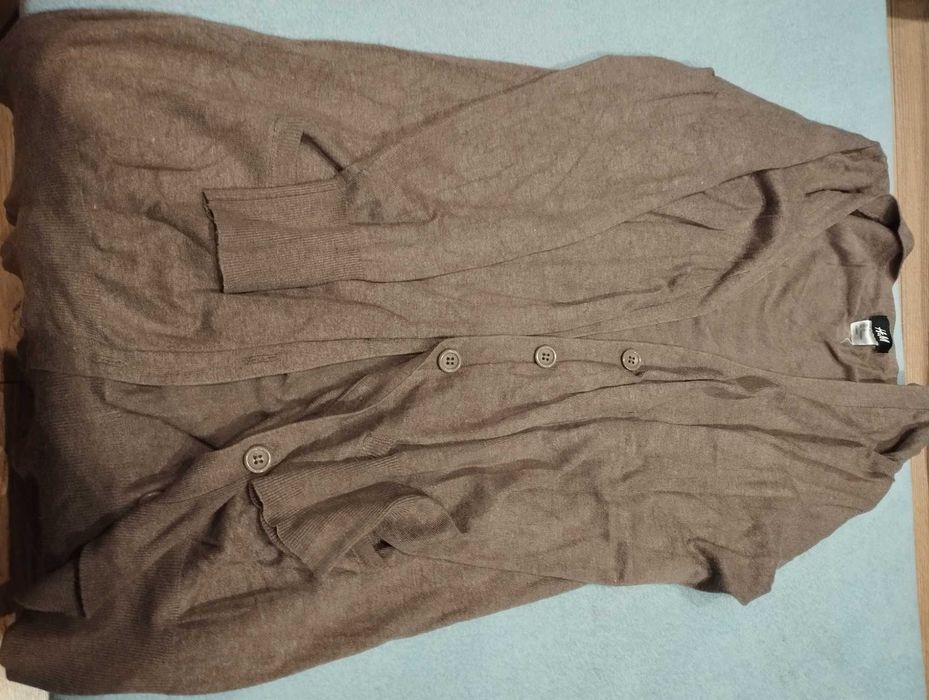 Kardigan damski brązowy