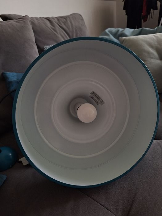 Lampa wiszonca turkusowa