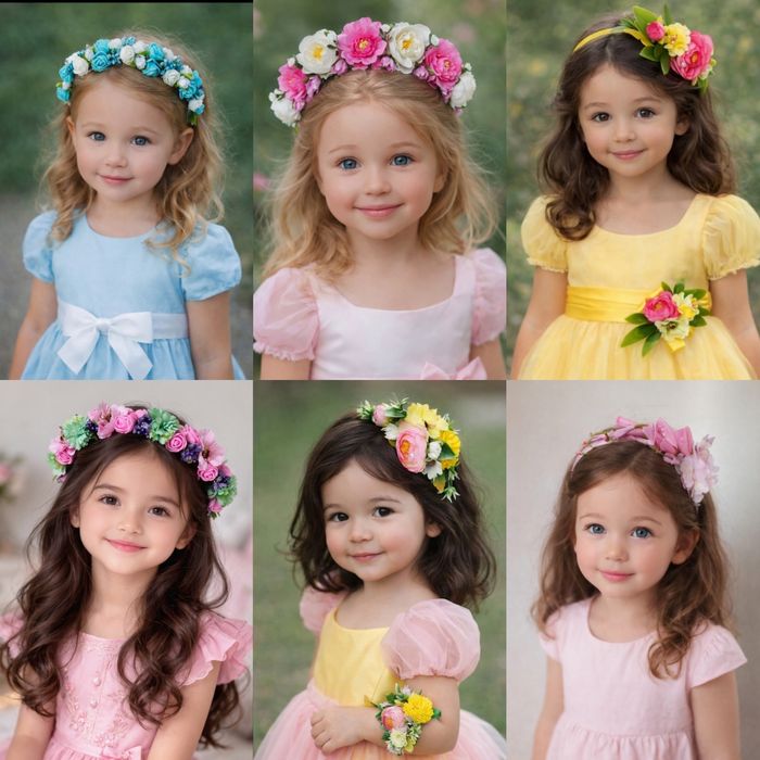 Обруч весна, весняний обруч, віночок з квітами