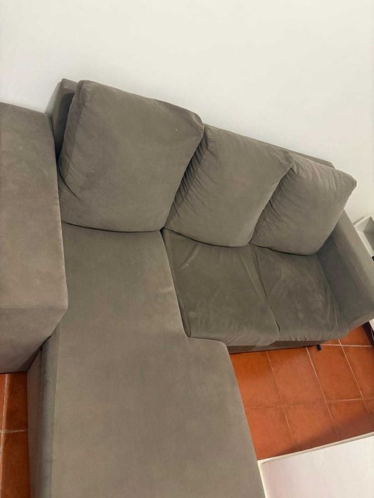 Sofá 3 lugares com chaise