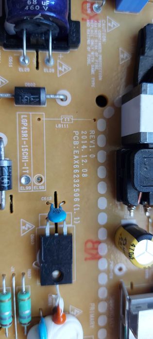 Motherboard / Fonte Alimentação / T-CON LG 43SE3KB-B