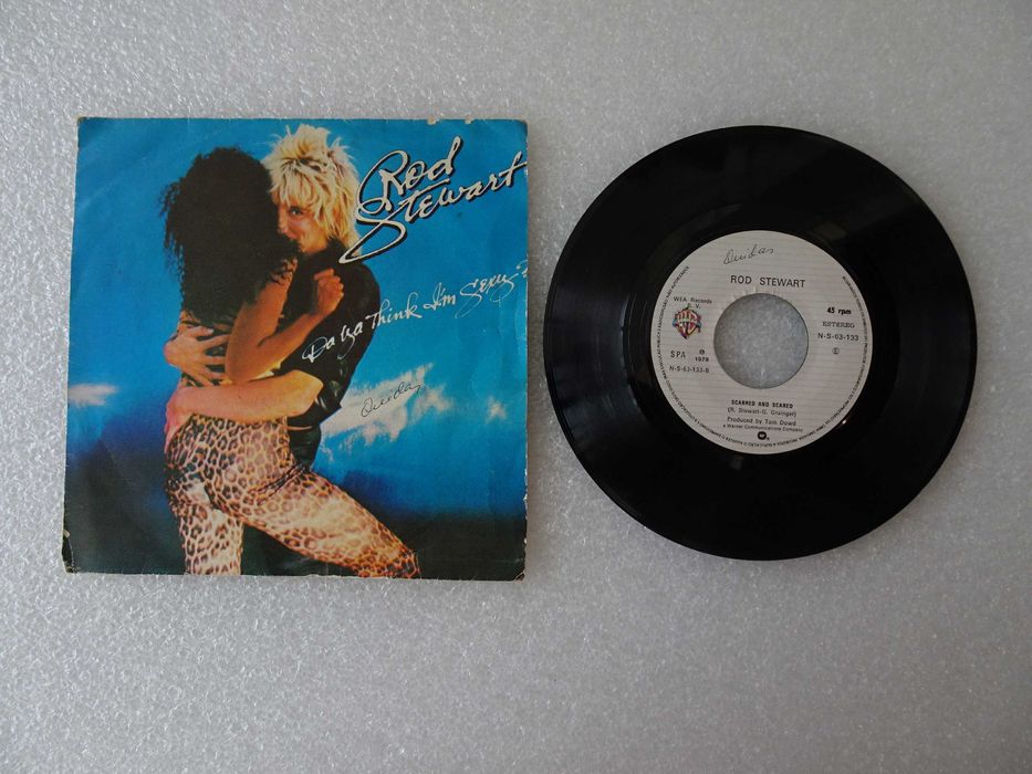 Disco single vinil - Rod Stewart - Da Ya Think I'm Sexy?