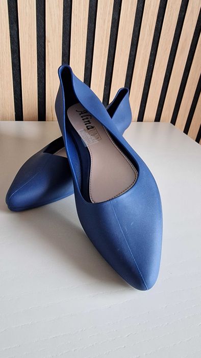 Sapatos Elegantes Azul Mate