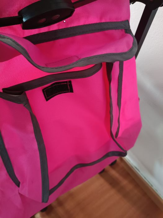 Carrinho de Passeio Asalvo (Guarda-chuva) + Cobre-pés | Rosa e Cinza