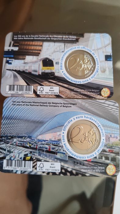 2€ Moedas UNC - Rolos