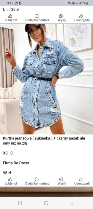 Kurtka jeansowa wyprzedaż