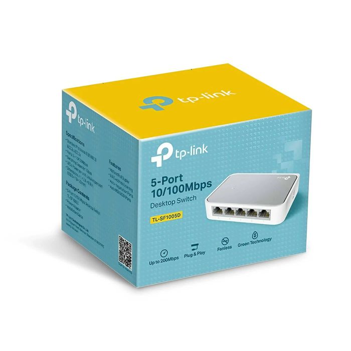 Novidade:Switch Rede TP-Link 5 Portas 10/100Mbps TL-SF1005D