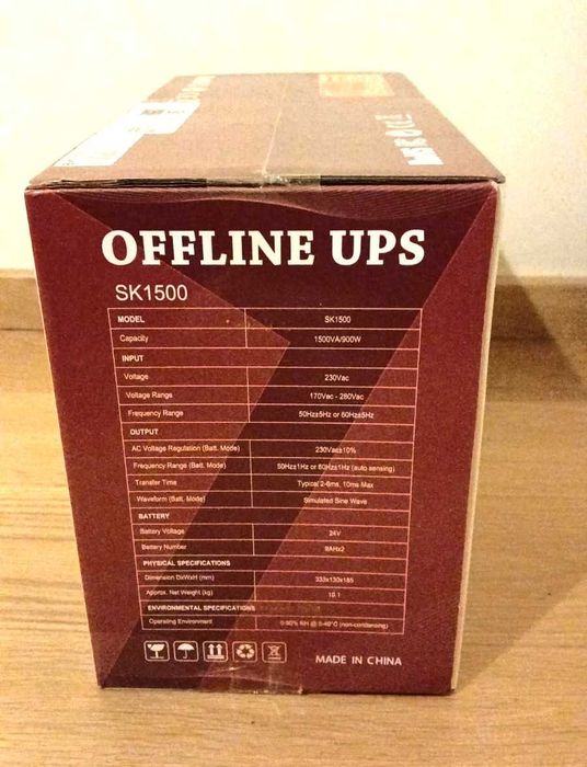 UPS / Nobreak 1500VA 900W [ NOVA ] - Bateria de emergência e Proteção de picos de corrente