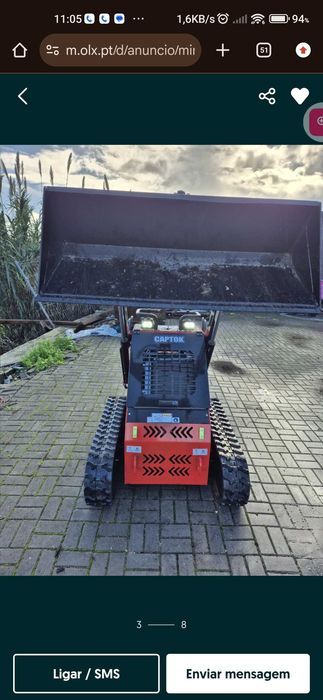 Mini pá carregadora - skid steer loader