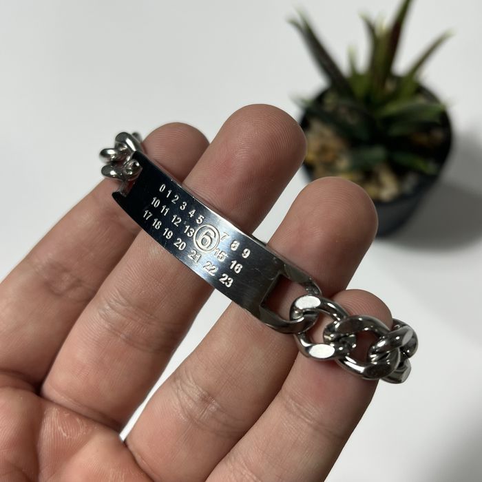 Браслет Maison Margiela MM срібний браслет мейсон марджела