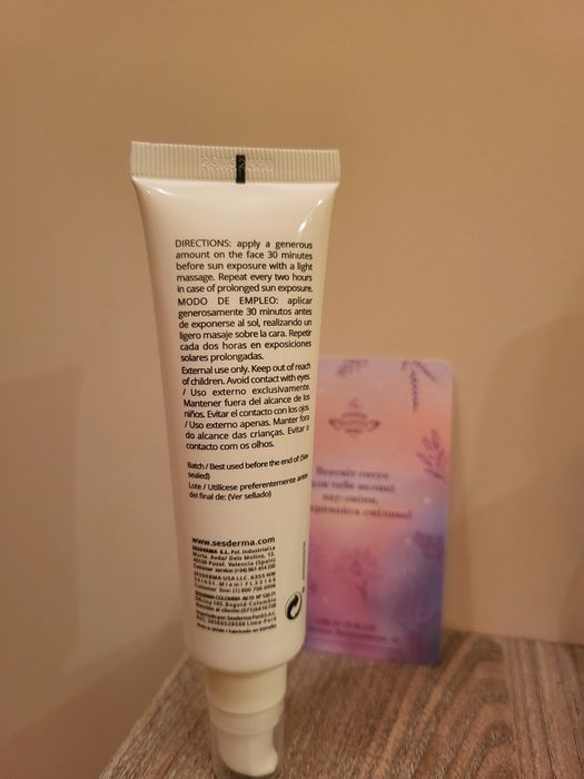 Найкращий сонцезахисний крем SesDerma Silk Touch spf50