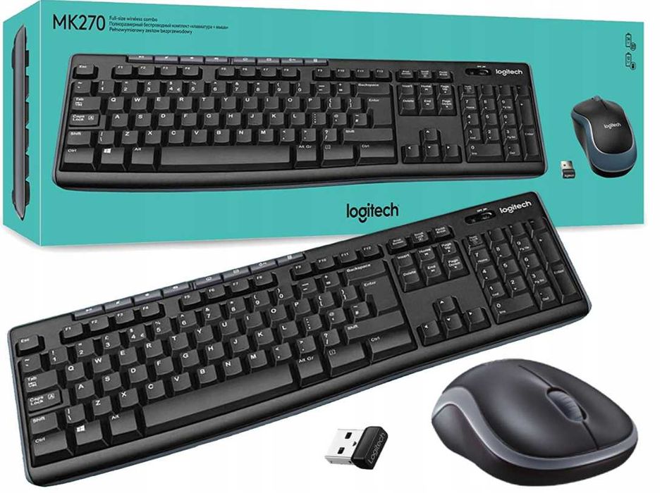 Logitech MK270 Klawiatura + myszka bezprzewodowa
