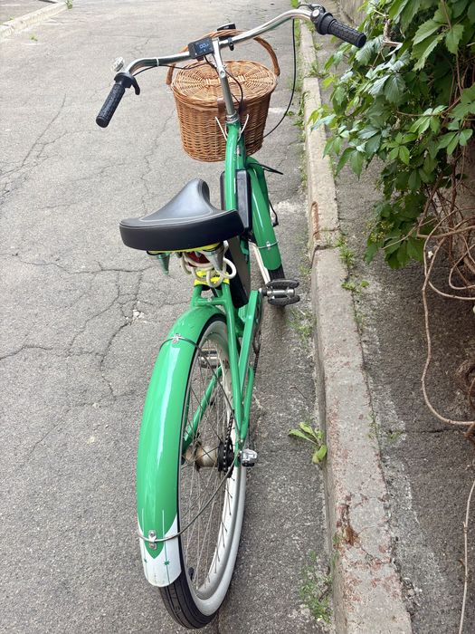 Eeлектровелосипед міський зелений Schwinn Fiesta в ідеальному стані люкс класа як ретро