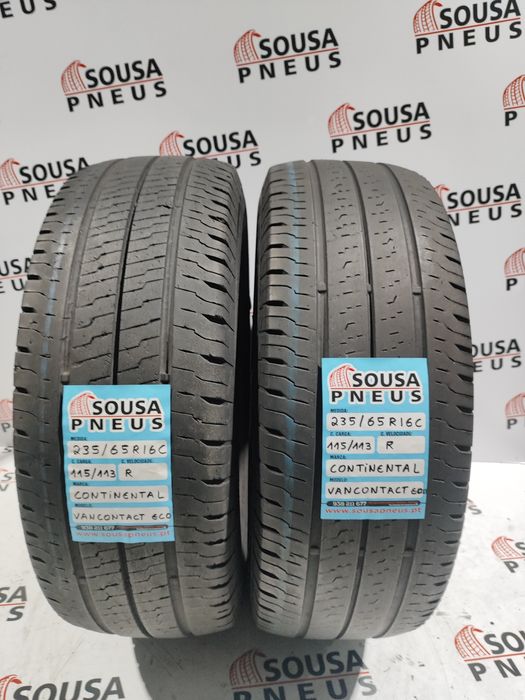 2 pneus semi novos 235-65R16C Continental-  Oferta dos Portes
