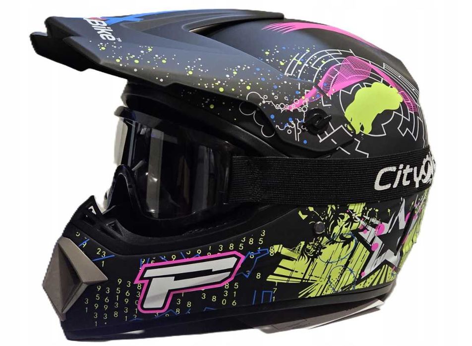 KASK Cross ATV Quad Enduro hulajnoga + Gogle wszystkie rozmiary