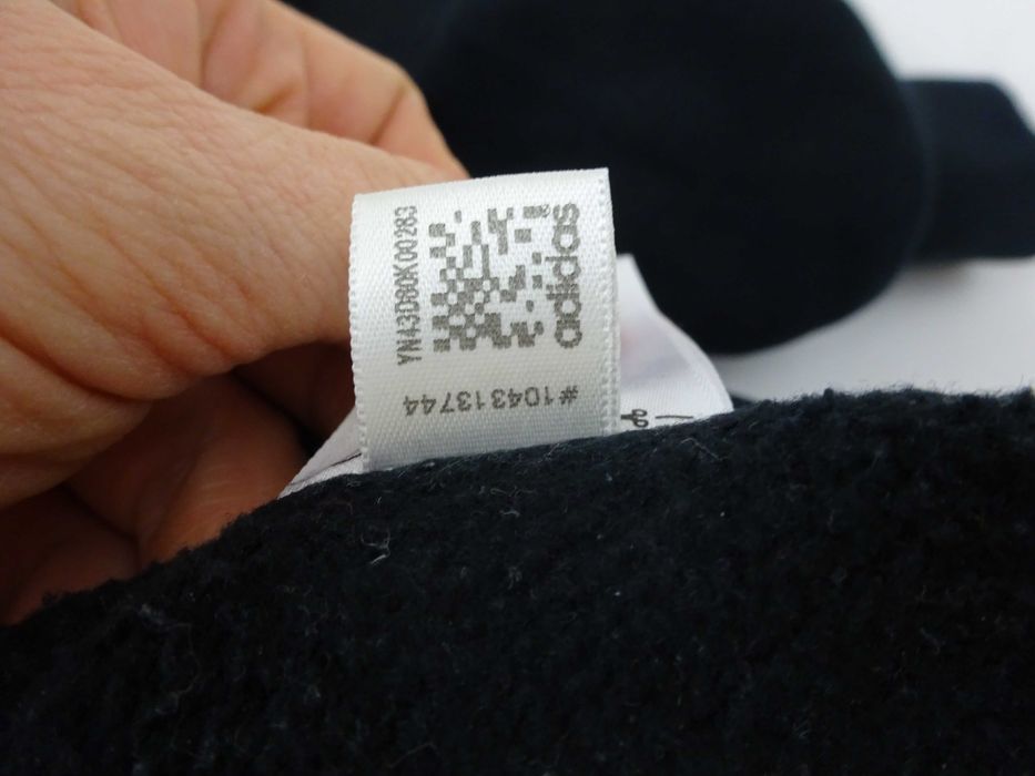 D Dresowa bluza damska Adidas kaptur logo czarna kieszenie długa S 36