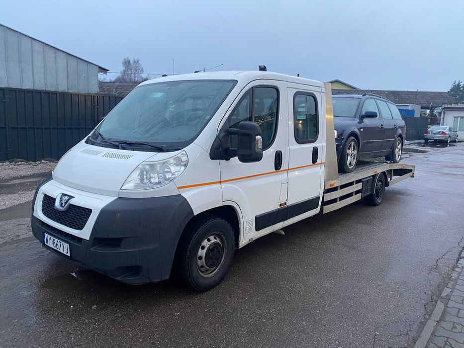 Peugeot Boxer Brygadówka 7 os. • Pomoc Drogowa • Pneumatyka • 1450 kg