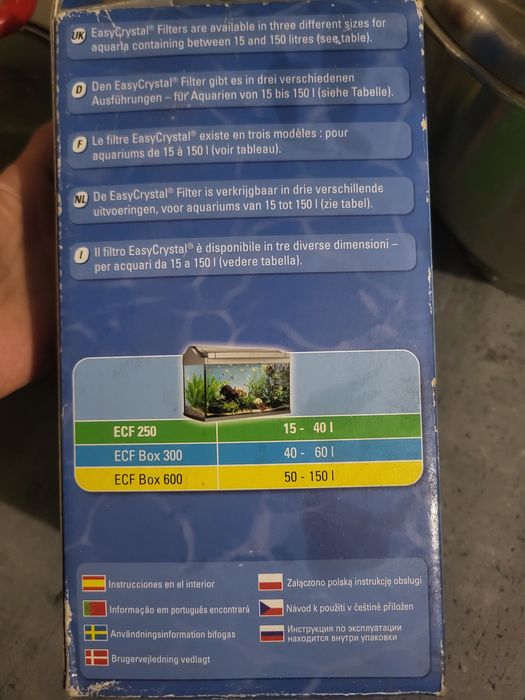 Nowy Filtr Akwariowy Wewnętrzny, EasyCrystal 250, Tetra