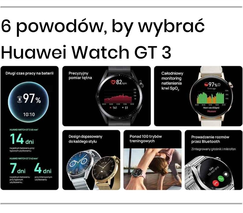‼️Huawei Watch GT 3 46mm po gruntownym serwisie ‼️