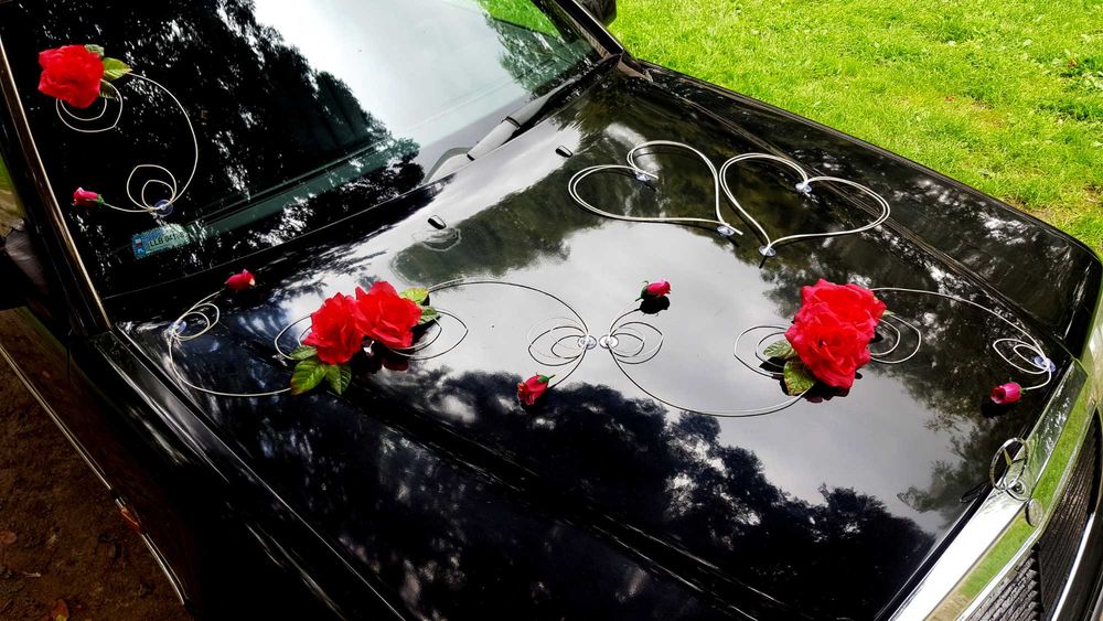 Dekoracja auta Ozdoba samochodu Ślubnego Serca