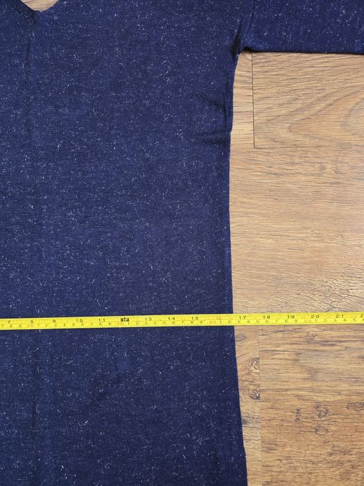 Granatowa sukienka sweter, Etam, S, srebrna nitka