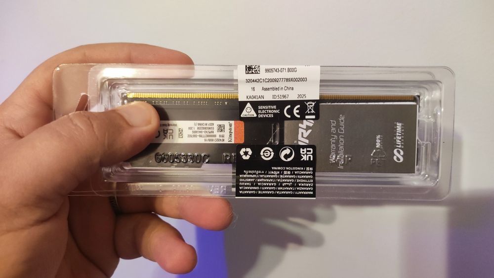 Гарантія! Нова DDR4 Kingston Fury Beast 16gb 2 планки на 3200мгц